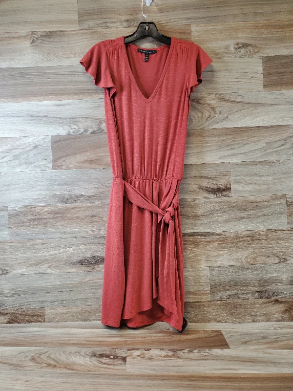 Dress Casual Midi By White House Black Market In Red, Size: Xs Fashionable Casual Midi Dress Dress Casual Midi By White House Black Market In Red, Size: Xs Fashionable Casual Midi Dress