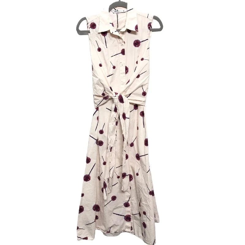 Dress Casual Midi By Zara In Multi-colored, Size: M Elegant Maxi-Midi Hybrid Dress