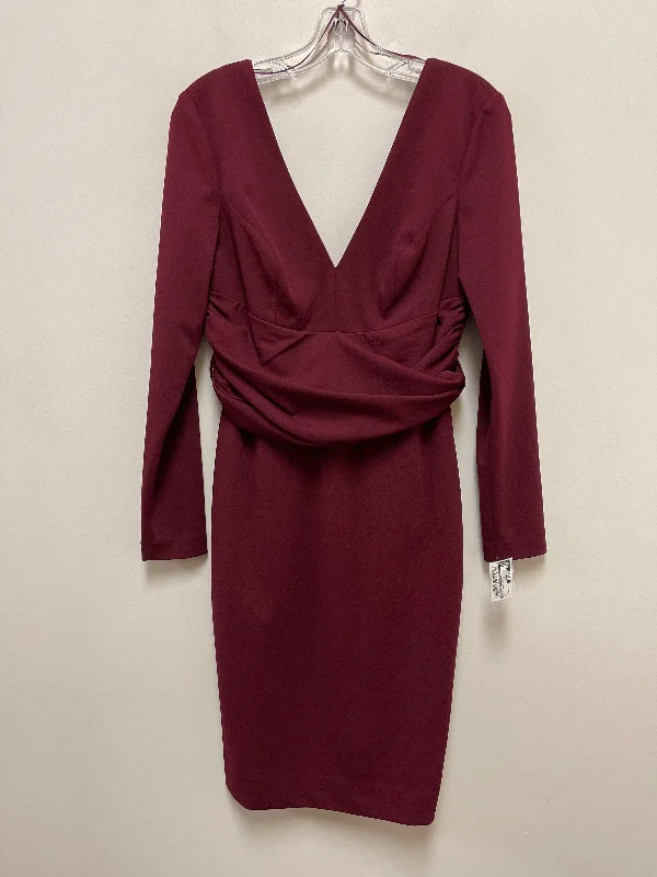 Dress Party Midi By Dress The Population In Red, Size: M Comfortable Wrap Midi Dress Dress Party Midi By Dress The Population In Red, Size: M Comfortable Wrap Midi Dress