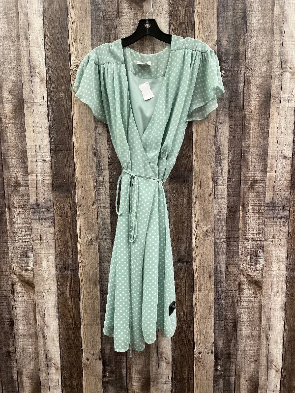 Dress Party Midi By Eva Mendes In Polkadot Pattern, Size: L Elegant Floral Skirt Midi Dress Dress Party Midi By Eva Mendes In Polkadot Pattern, Size: L Elegant Floral Skirt Midi Dress