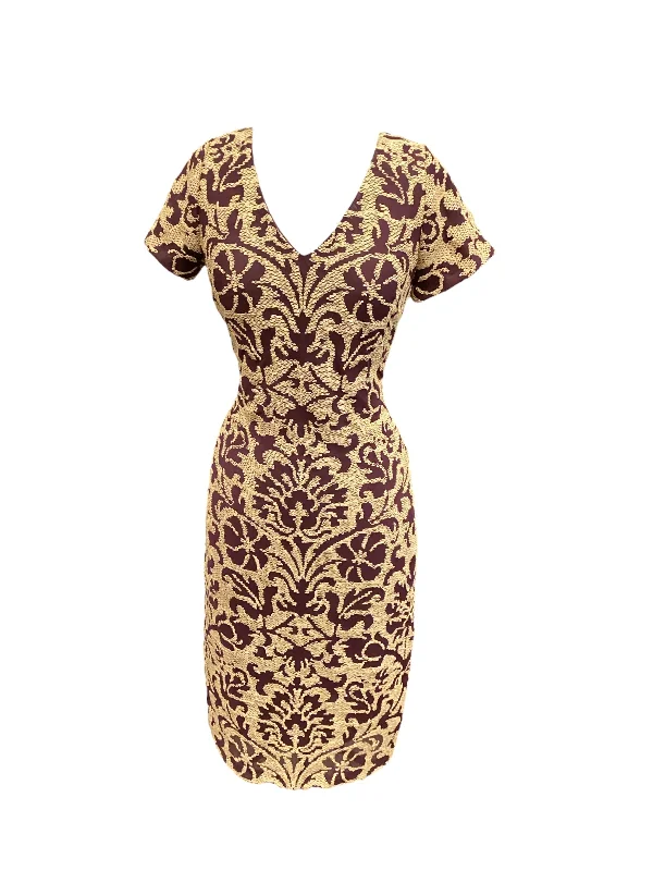 Dress Party Midi By Js Collections In Red, Size: 6 Comfortable Button Front Midi Dress Dress Party Midi By Js Collections In Red, Size: 6 Comfortable Button Front Midi Dress