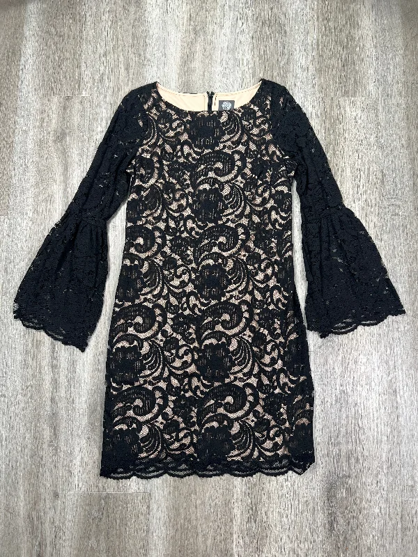Dress Party Midi By Vince Camuto In Black & Brown, Size: S Comfortable Ribbed Midi Dress Dress Party Midi By Vince Camuto In Black & Brown, Size: S Comfortable Ribbed Midi Dress