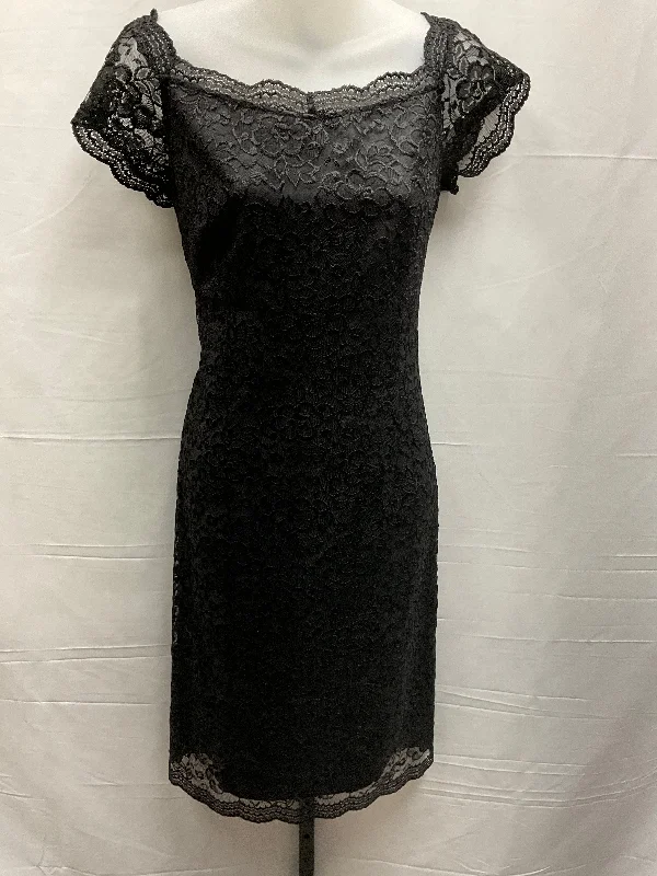 Dress Party Midi By Worthington In Black, Size: S Fashionable Sheer Sleeve Midi Dress Dress Party Midi By Worthington In Black, Size: S Fashionable Sheer Sleeve Midi Dress