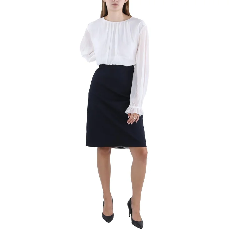 Ted Baker Womens Lizzata Pleated Midi Wear To Work Dress Comfortable Lace-Up Midi Dress Ted Baker Womens Lizzata Pleated Midi Wear To Work Dress Comfortable Lace-Up Midi Dress