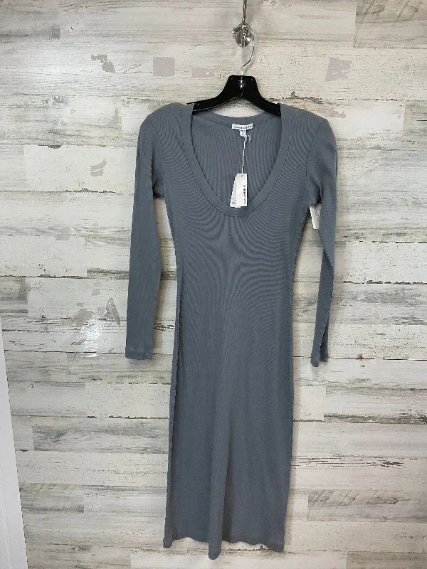 Dress Casual Midi By James Perse In Grey, Size: XS Elegant Sleeveless Midi Dress