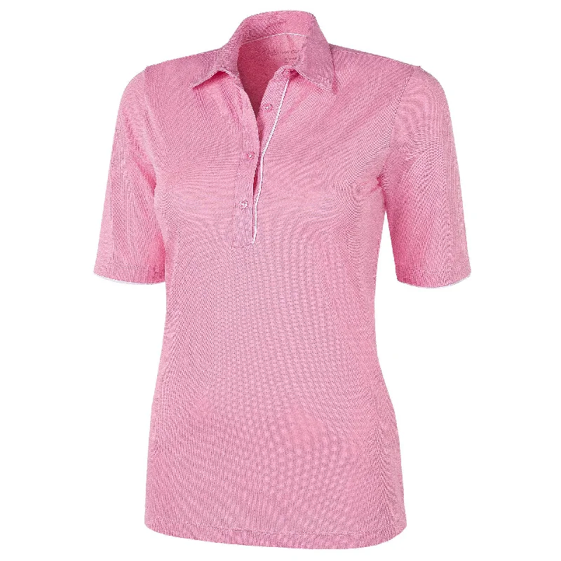 Marissa - Breathable short sleeve golf shirt-- Spandex Blend Rayon Blend Denim Blend Marissa - Breathable short sleeve golf shirt-- Spandex Blend Rayon Blend Denim Blend