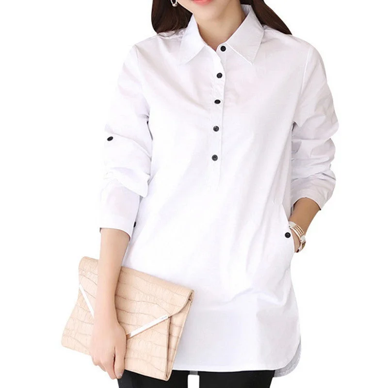 Elegant Blouse White Shirt Women Size S-3XL Ladies Office Shirts Formal & Casual Cotton Blouse Fashion-- Mesh Blend Leather Blend Suede Blend Elegant Blouse White Shirt Women Size S-3XL Ladies Office Shirts Formal & Casual Cotton Blouse Fashion-- Mesh Blend Leather Blend Suede Blend