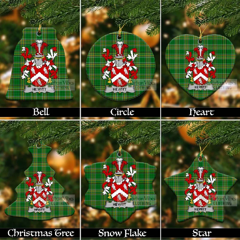 Hewitt Irish Clan Tartan Christmas Ceramic Ornament with Coat of Arms Vest Waistcoat Gilet Hewitt Irish Clan Tartan Christmas Ceramic Ornament with Coat of Arms Vest Waistcoat Gilet