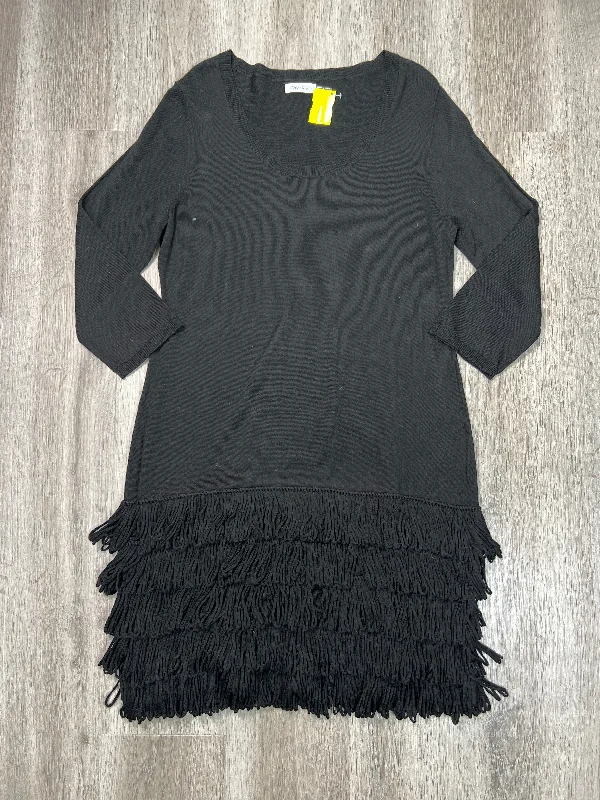 Dress Casual Midi By Calvin Klein In Black, Size: Xl Elegant Satin Slip Midi Dress