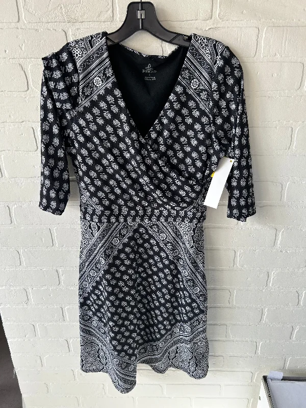 Dress Casual Midi By Prana In Black & Grey, Size: S Fashionable Polka Dot Midi Dress Dress Casual Midi By Prana In Black & Grey, Size: S Fashionable Polka Dot Midi Dress