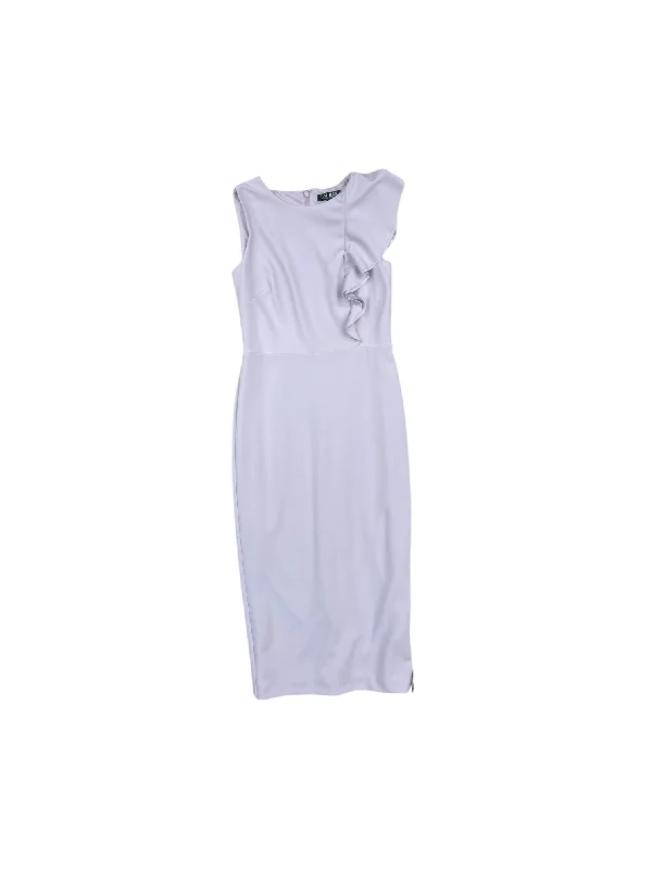 Dress Party Midi By Lauren By Ralph Lauren In Purple, Size: 2 Elegant Satin Midi Dress Dress Party Midi By Lauren By Ralph Lauren In Purple, Size: 2 Elegant Satin Midi Dress